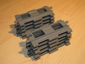Lego Duplo Schienen Geraden Dunkel Grau