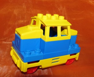 Lego Duplo Lok Diesel Blau